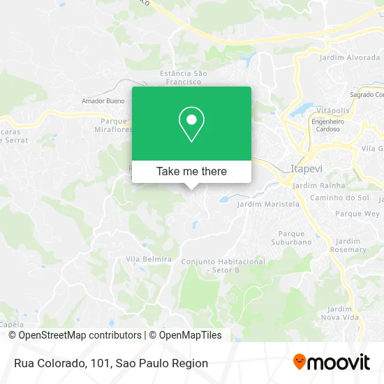 Rua Colorado, 101 map