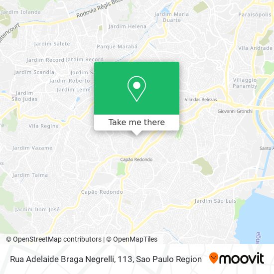 Rua Adelaide Braga Negrelli, 113 map