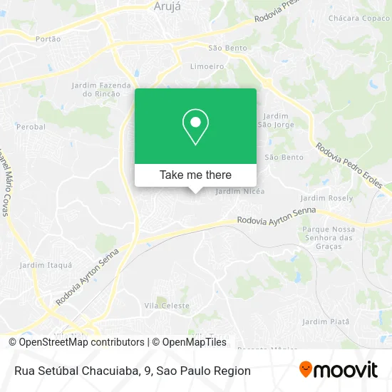 Rua Setúbal Chacuiaba, 9 map