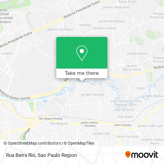 Rua Beira Rio map