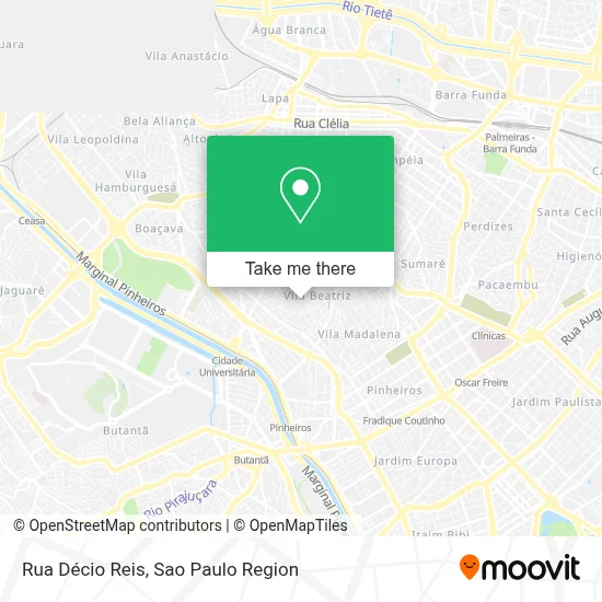 Rua Décio Reis map