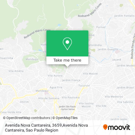 Avenida Nova Cantareira, 3659,Avenida Nova Cantareira map