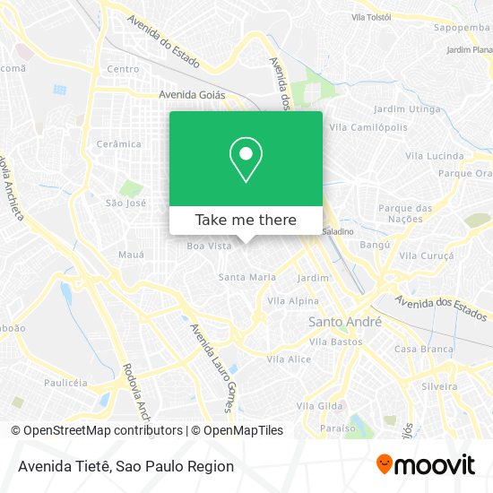 Avenida Tietê map