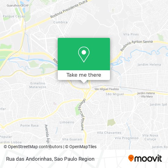 Rua das Andorinhas map