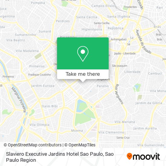 Mapa Slaviero Executive Jardins Hotel Sao Paulo