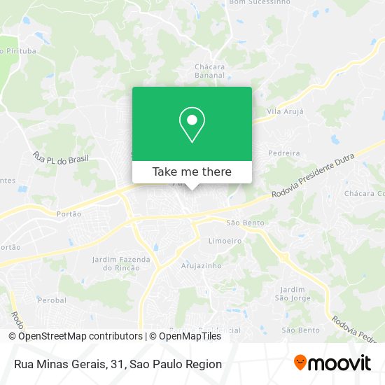 Rua Minas Gerais, 31 map