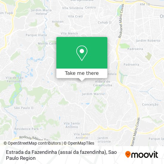 Estrada da Fazendinha (assaí da fazendinha) map