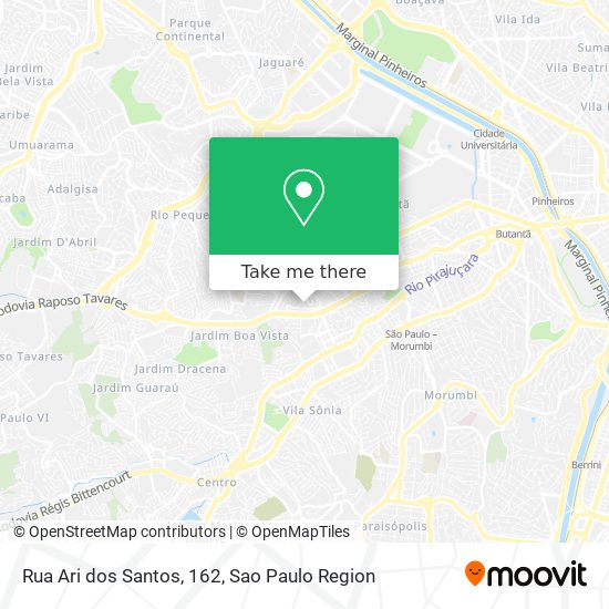 Mapa Rua Ari dos Santos, 162