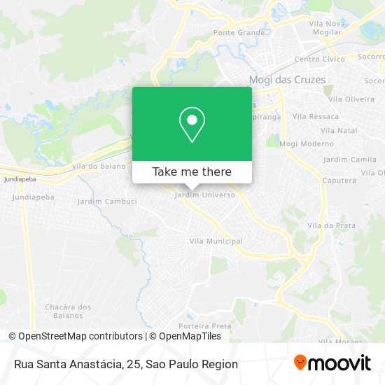 Rua Santa Anastácia, 25 map
