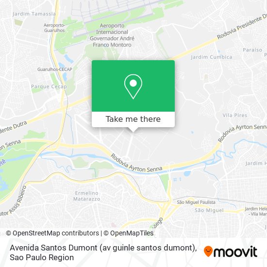 Mapa Avenida Santos Dumont (av guinle santos dumont)