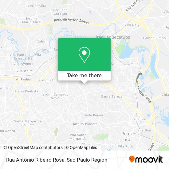 Rua Antônio Ribeiro Rosa map