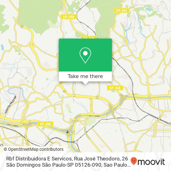 Rbf Distribuidora E Servicos, Rua José Theodoro, 26 São Domingos São Paulo-SP 05126-090 map