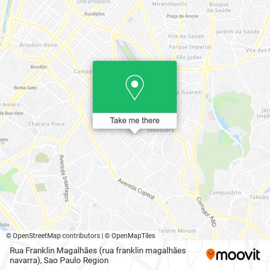 Mapa Rua Franklin Magalhães (rua franklin magalhães navarra)