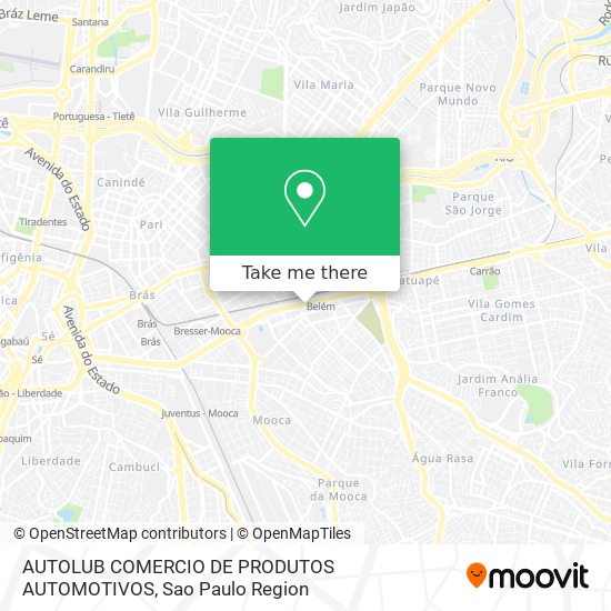 AUTOLUB COMERCIO DE PRODUTOS AUTOMOTIVOS map