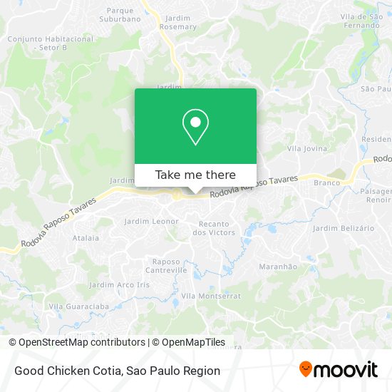 Good Chicken Cotia map
