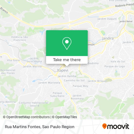 Rua Martins Fontes map