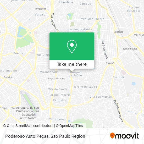 Poderoso Auto Peças map