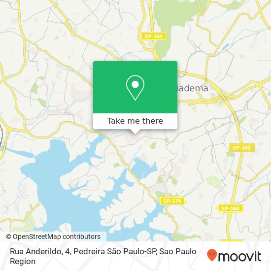 Rua Anderildo, 4, Pedreira São Paulo-SP map