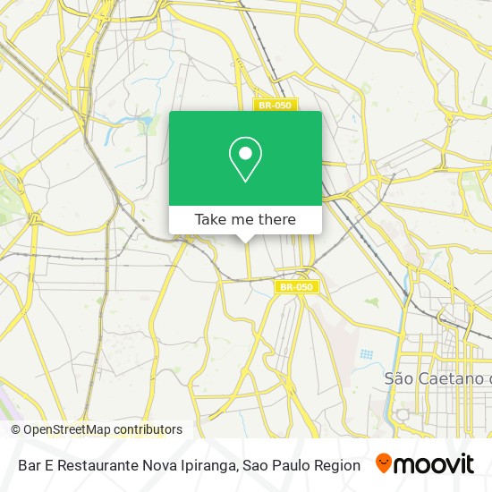 Bar E Restaurante Nova Ipiranga map