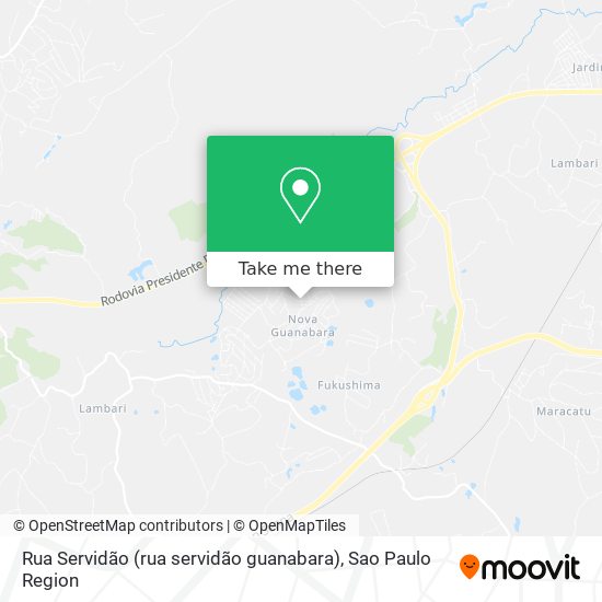 Rua Servidão (rua servidão guanabara) map