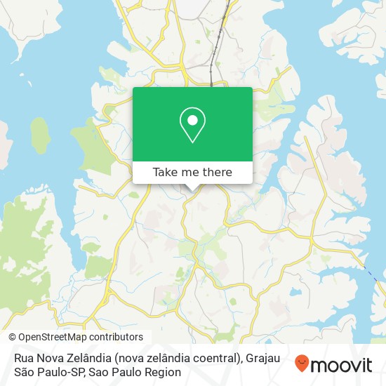 Mapa Rua Nova Zelândia (nova zelândia coentral), Grajau São Paulo-SP