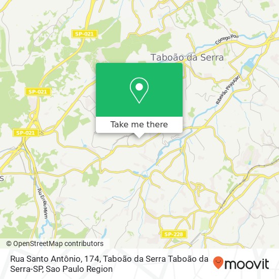 Rua Santo Antônio, 174, Taboão da Serra Taboão da Serra-SP map