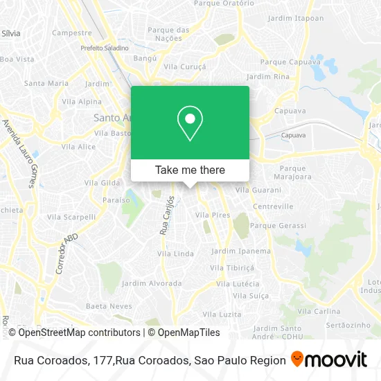 Rua Coroados, 177,Rua Coroados map
