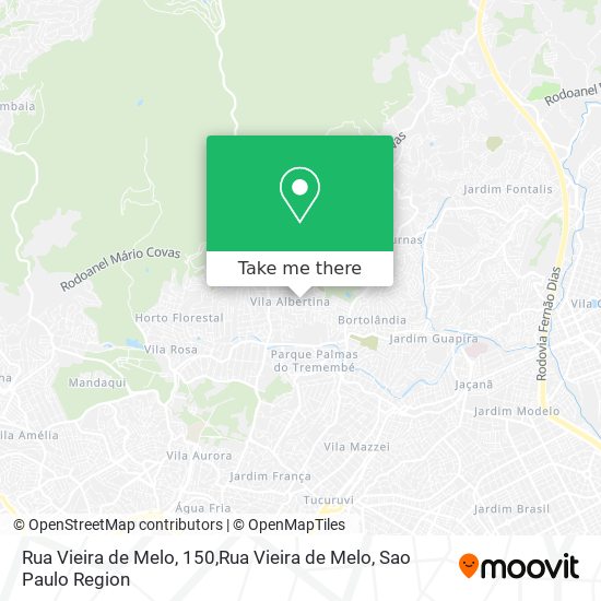 Mapa Rua Vieira de Melo, 150,Rua Vieira de Melo