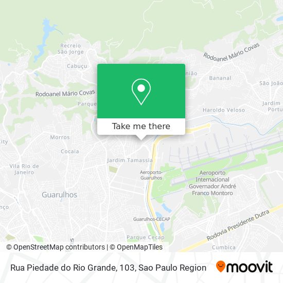 Mapa Rua Piedade do Rio Grande, 103