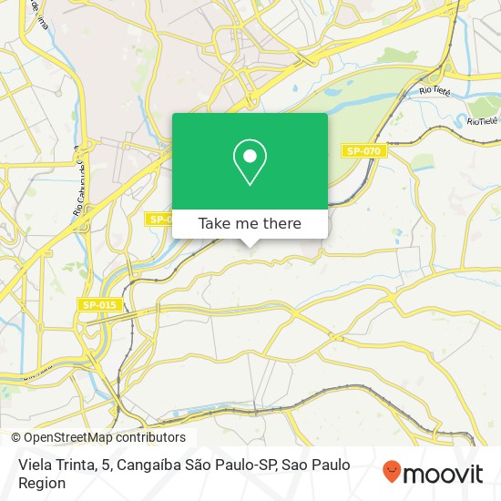 Viela Trinta, 5, Cangaíba São Paulo-SP map