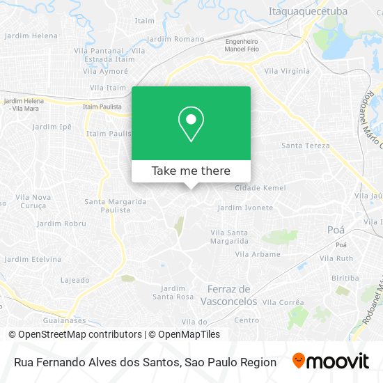 Rua Fernando Alves dos Santos map