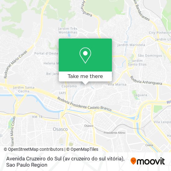 Avenida Cruzeiro do Sul (av cruzeiro do sul vitória) map