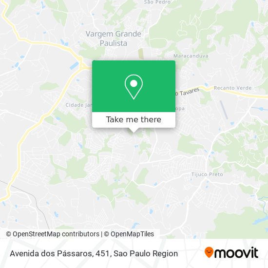 Avenida dos Pássaros, 451 map