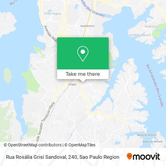 Mapa Rua Rosália Grisi Sandoval, 240