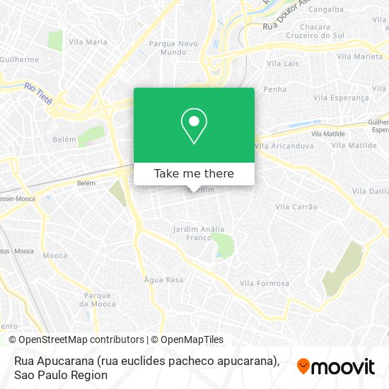 Mapa Rua Apucarana (rua euclides pacheco apucarana)