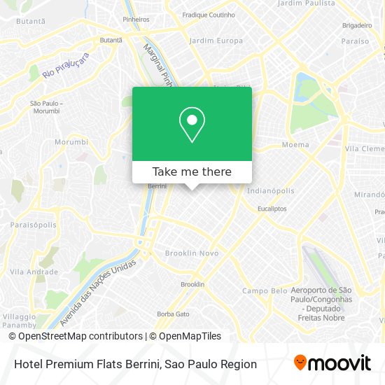 Hotel Premium Flats Berrini map