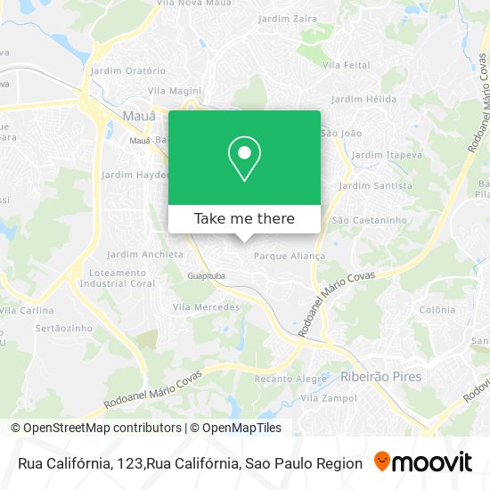 Mapa Rua Califórnia, 123,Rua Califórnia