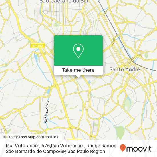 Rua Votorantim, 576,Rua Votorantim, Rudge Ramos São Bernardo do Campo-SP map