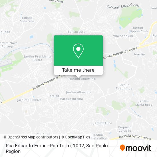 Rua Eduardo Froner-Pau Torto, 1002 map