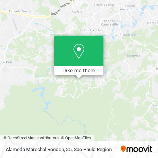 Alameda Marechal Rondon, 35 map