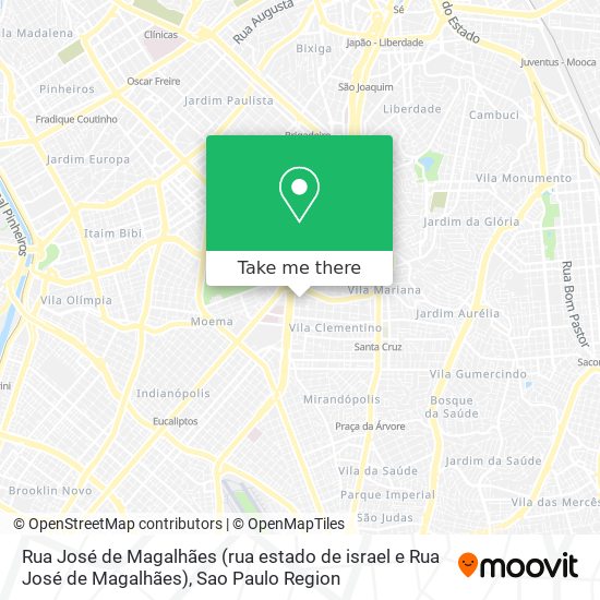 Rua José de Magalhães (rua estado de israel e Rua José de Magalhães) map