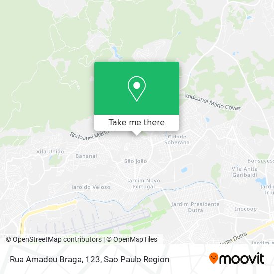 Mapa Rua Amadeu Braga, 123