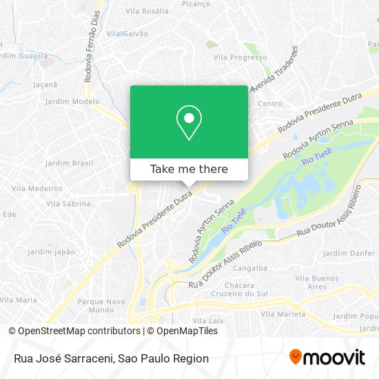Rua José Sarraceni map