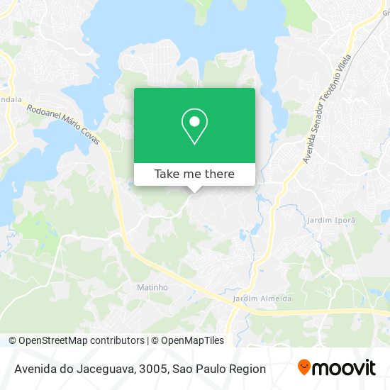Mapa Avenida do Jaceguava, 3005