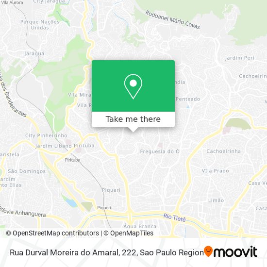 Mapa Rua Durval Moreira do Amaral, 222