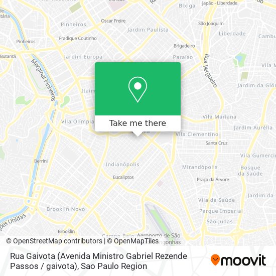 Mapa Rua Gaivota (Avenida Ministro Gabriel Rezende Passos / gaivota)