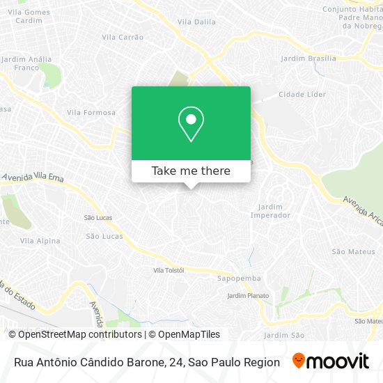 Rua Antônio Cândido Barone, 24 map