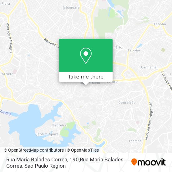 Mapa Rua Maria Balades Correa, 190,Rua Maria Balades Correa