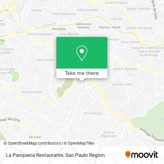 La Panqueca Restaurante map