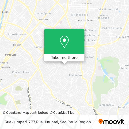 Mapa Rua Jurupari, 777,Rua Jurupari